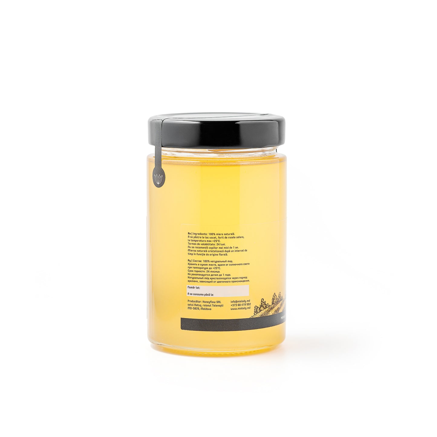 Borcan Miere Mai Mielody 500 g spate