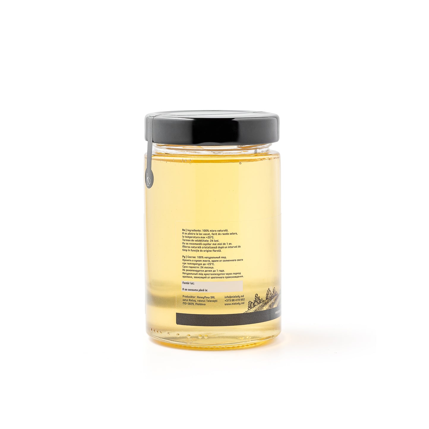 Borcan Miere Salcam Mielody 500 g spate